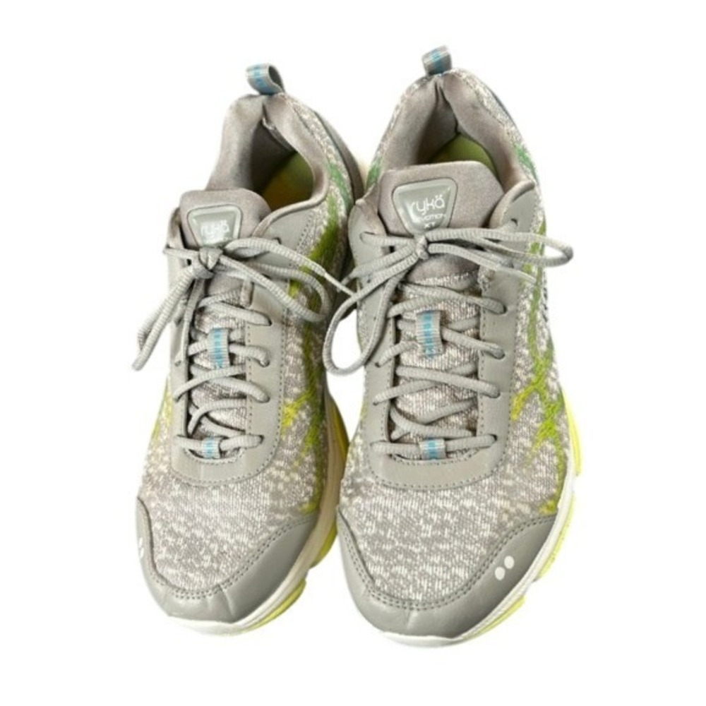 Ryka Devotion XT Women's Sneakers 10M Gray Green Cross Training Athletic Shoes